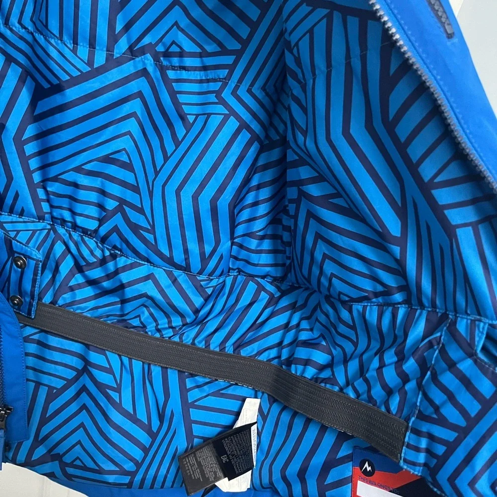 MARMOT Jacket Youth XL Blue Hooded Ski Snowboard Outdoor Full Zip